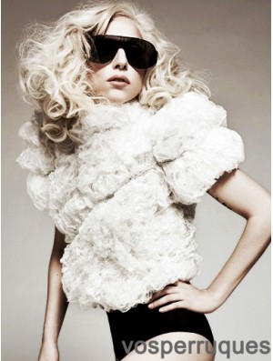 Perruques Lady Gaga superposées longues et bouclées de 18 pouces