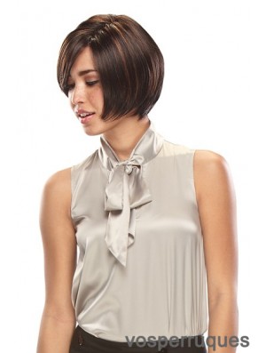 Lace Front Short Straight Brown Online Bob Perruques