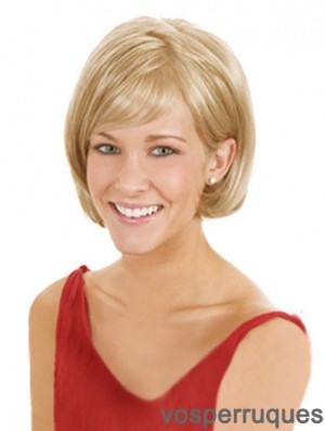 Lace Front Chin Longueur Straight Blonde Perruques Bob de haute qualité