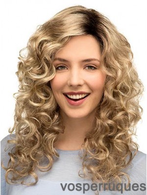 Curly Ideal 16  inchBlonde Classique Longue Perruques