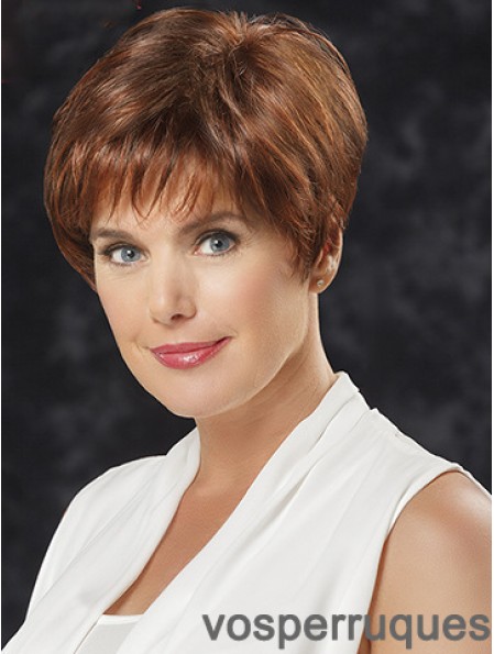 Straight With Bangs 6  inchFabulous Short Wigs