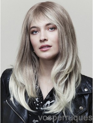 Wavy Beautiful 16 pouces Ombre / 2 Tone with Bangs Long Wigs