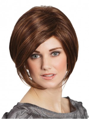 Auburn Straight 10  inchLace Front Wigs Bob