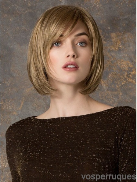 Menton Longueur Droite Monofilament Blonde Superbes Bob Perruques