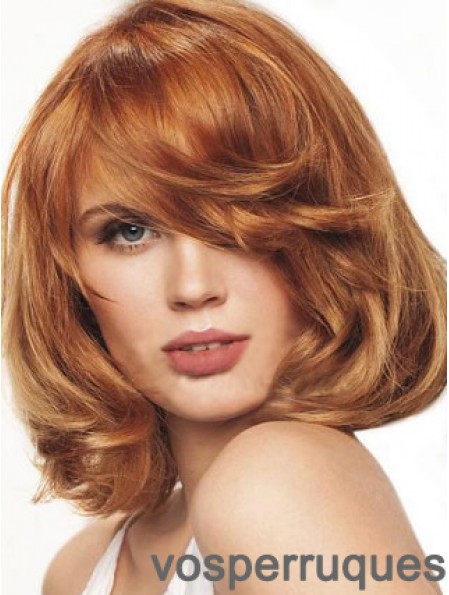 Longueur de menton monofilament ondulé Auburn Best Bob perruques