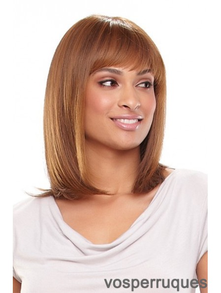 Blonde populaire 13 pouces avec perruques monofilament Bangs