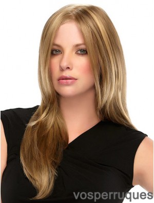 Accessoires pour femmes droites blondes synthétiques longues monofilaments