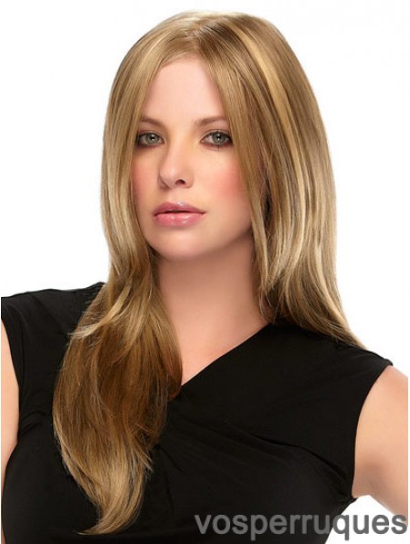 Accessoires pour femmes droites blondes synthétiques longues monofilaments