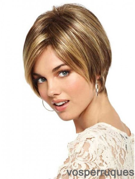 6  inchperruques monofilament blondes de haute qualité