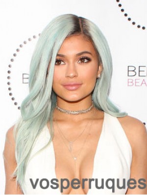 Incroyable 16 pouces de long ondulé gris capless Kylie Jenner perruques
