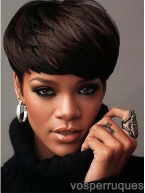 Rihanna perruques à vendre UK Indian Remy Boycuts Straight Style