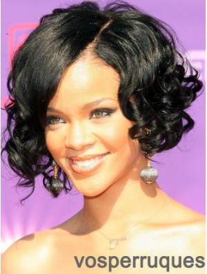 Rihanna Afrocurl Wig With Lace Front Remy Human Curly Style