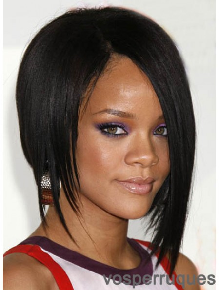 Perruques Rihanna capless droites noires en ligne