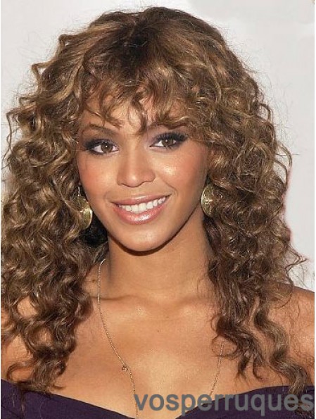 Perruques Beyonce longues bouclées sans couches de 20 pouces