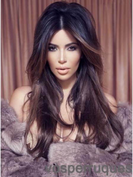 Auburn Wavy Lace Front Ideal 22 pouces Kim Kardashian perruques