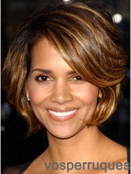 Perruques courtes Halle Berry avec coupe courte en dentelle pleine longueur courte