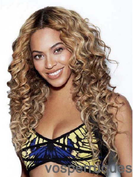 Perruque Beyonce Longue Bouclée Sans Frange Avant De Dentelle 24 Pouces Beyonce