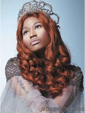 20 pouces Auburn bouclés sans frange longues magnifiques perruques Nicki Minaj