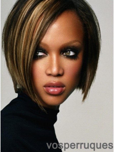 Ombre / 2 tons droite Bobs Lace Front 10 pouces Fashion Tyra Banks perruques