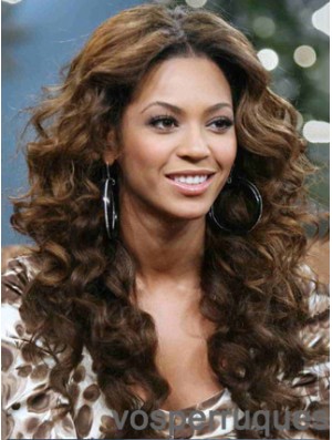 Perruque Beyonce Longue Bouclée Sans Frange Pleine Dentelle 20 pouces