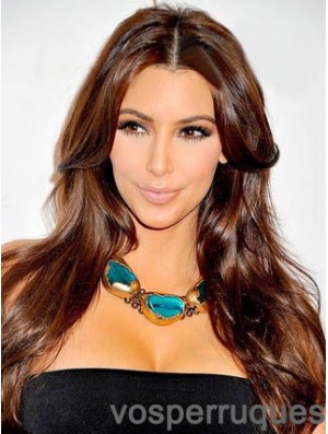 Auburn Straight Lace Front Discount 20 pouces Kim Kardashian perruques
