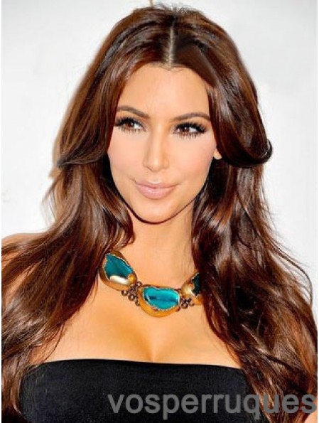 Auburn Straight Lace Front Discount 20 pouces Kim Kardashian perruques