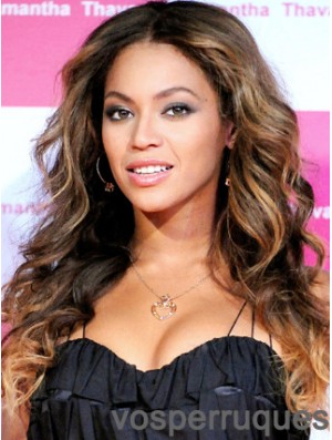 Perruques Beyonce Longues Ondulées Sans Frange Avant De Lacet 20 Pouces