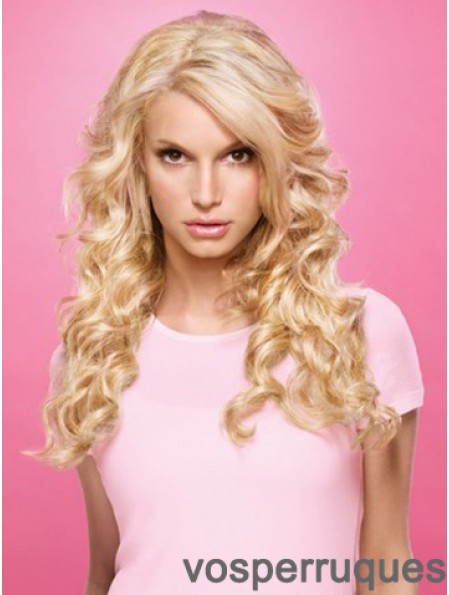 Wavy Lace Front Layered Long Blonde Populaire Jessica Simpson Perruques
