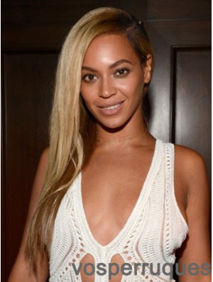 Perruque Beyonce Longue Droite Sans Frange Avant De Lacet 22 Pouces Beyonce