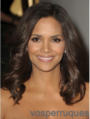 Full Lace Wavy Layered Long Flexibility 16 pouces Halle Berry Perruques