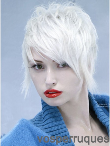 Full Lace Boycuts Short Straight 8 pouces Best Fashion Wigs