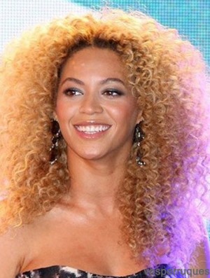 Blonde longue crépue sans frange pleine dentelle 18  inchperruques Beyonce