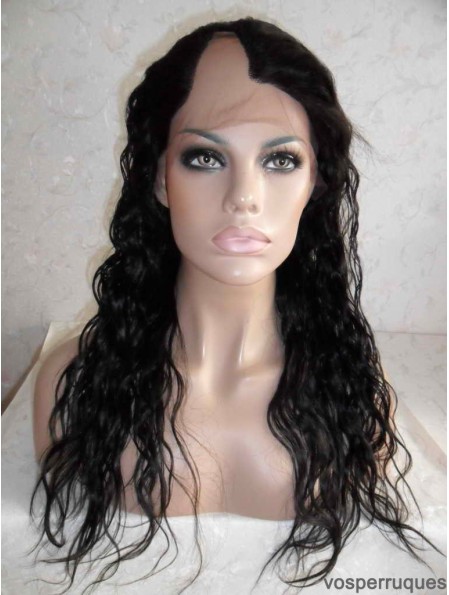 Perruques Fabulous Black Long Wavy U Part