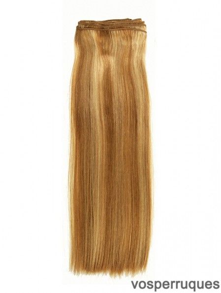 Nouvelles extensions de trame blondes de cheveux humains remy droites