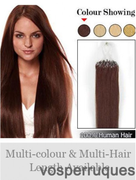 Extensions de cheveux Auburn Straight Micro Loop Ring en ligne